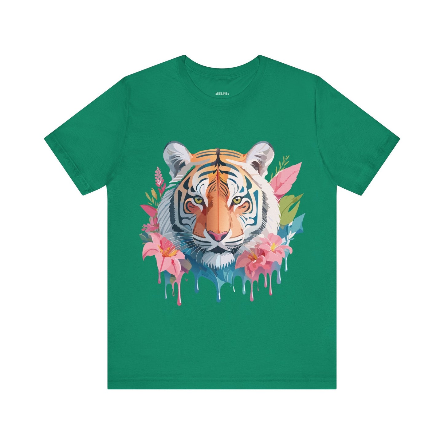 Tiger Graphic Unisex 100 Cotton Vintage Art with Animal Tee 13
