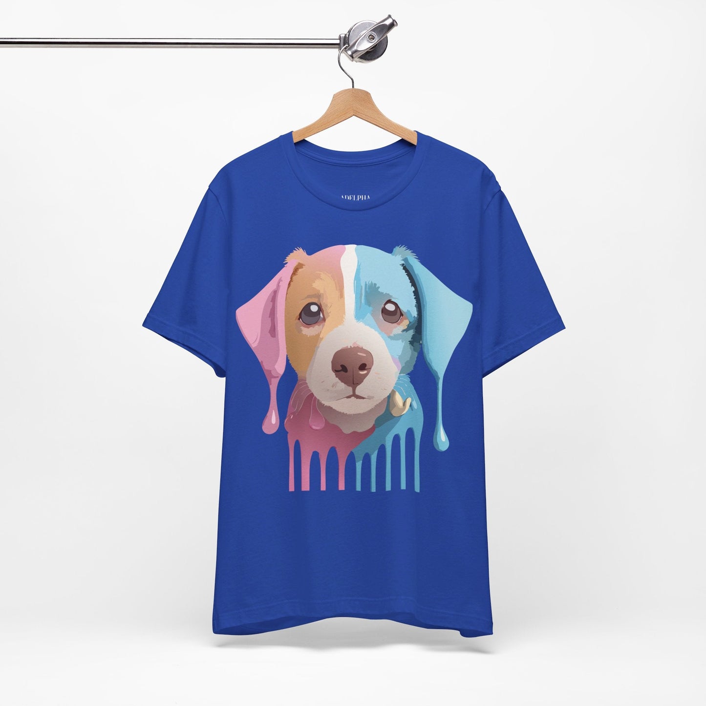 Vintage Inspired Dog Graphic Tee Unisex Jersey Short Sleeve Premium Adelpha Art Design