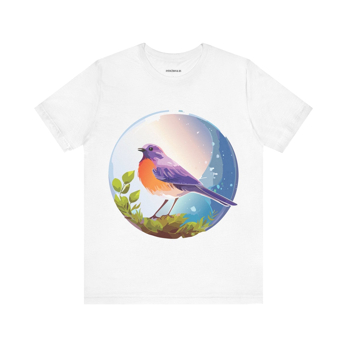 Unisex Animals And Bird Shirt Graphic Cotton T Shirt With Original Retro2Nova Art Premium Short Sleeve Tee