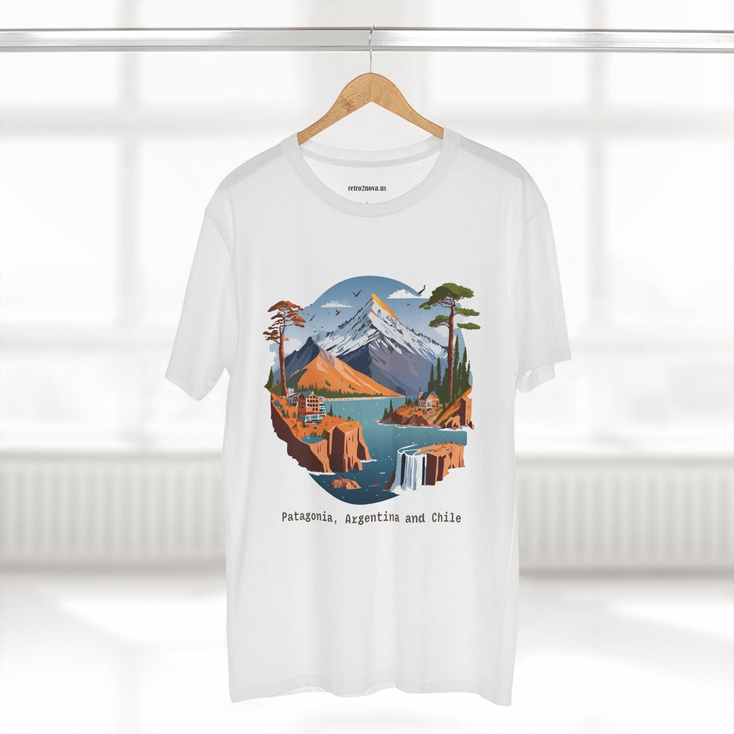 Travel Shirt Unisex Premium Cotton Tee With Original Art Design Retro2Nova TT69 Edition