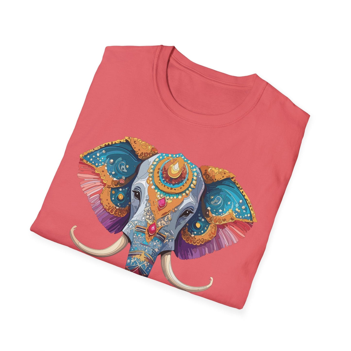 Elephant Shirt Unisex Elephant Tee Softstyle Cotton Gildan 64000 Animal Tee Graphic Elephant Tee
