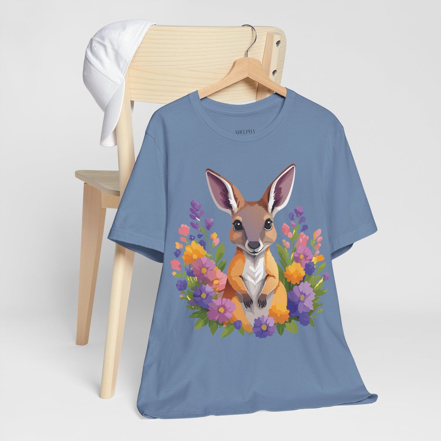 Kangaroo Graphic Unisex 100 Cotton Vintage Animal Artwork Tee 2