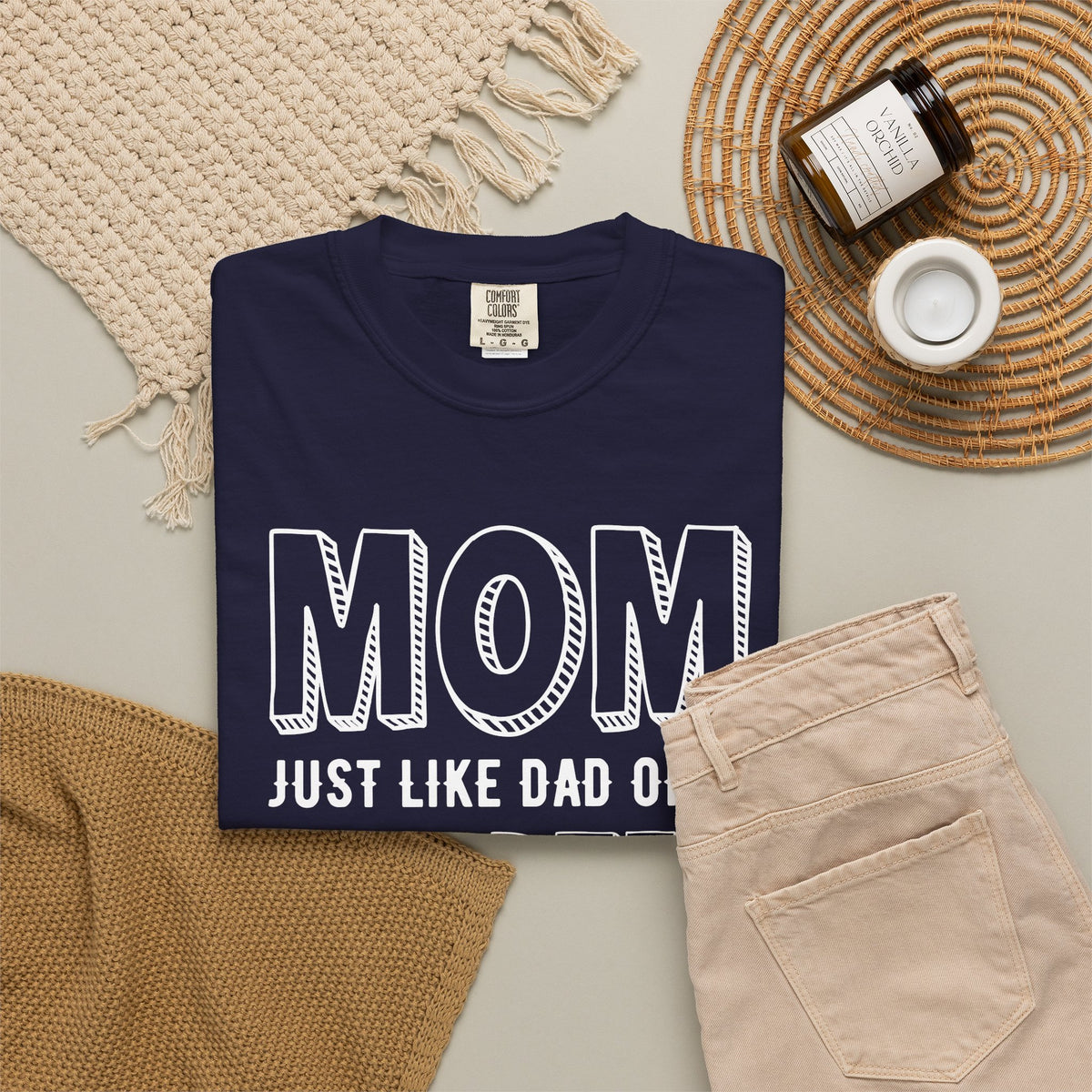 Mom T-shirt Mother's Day Mama Tee Unisex Comfort Colors Garment-Dyed Cotton h35