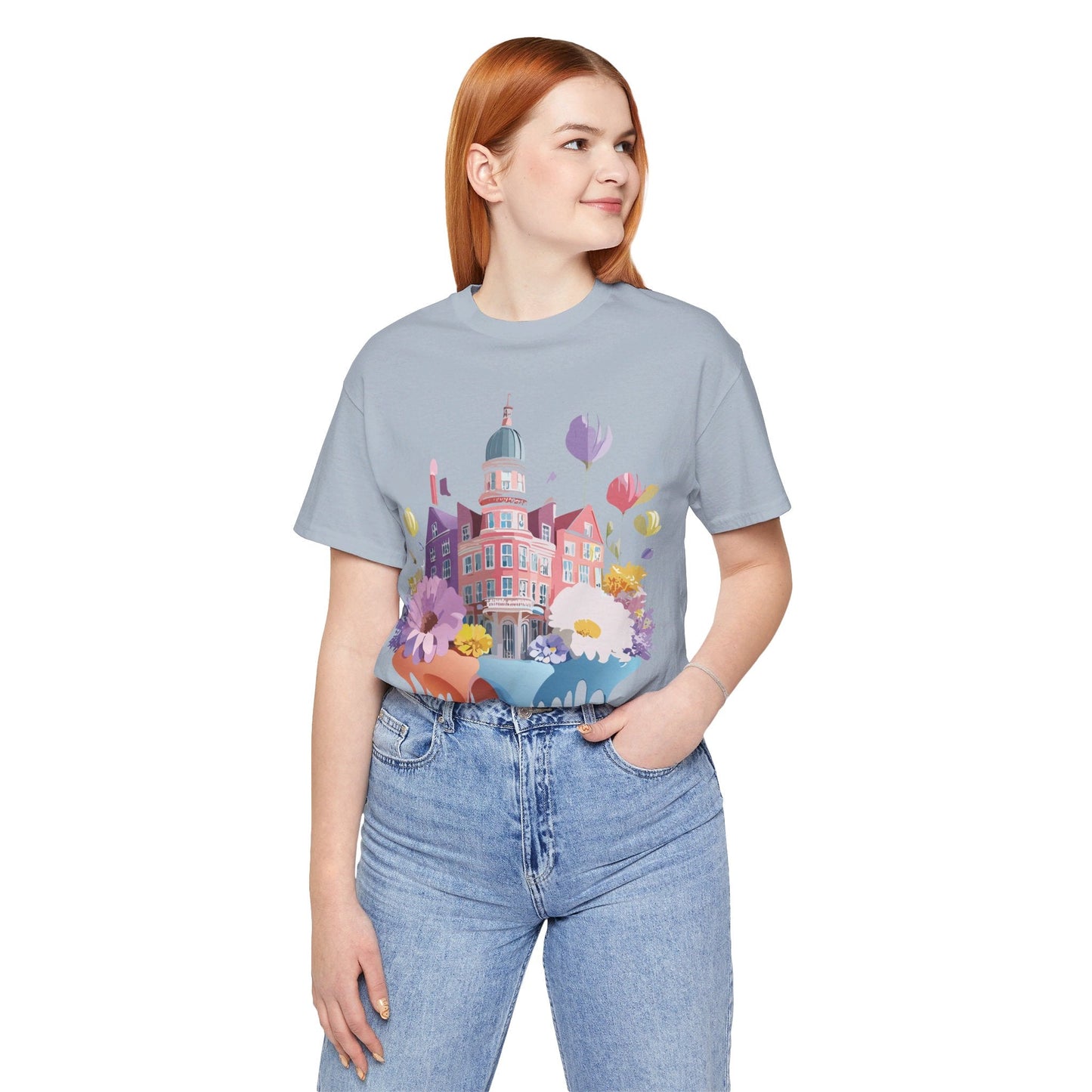 Unisex Graphic T Shirt With Adelpha Artwork Vintage Amsterdam Design Short Sleeve