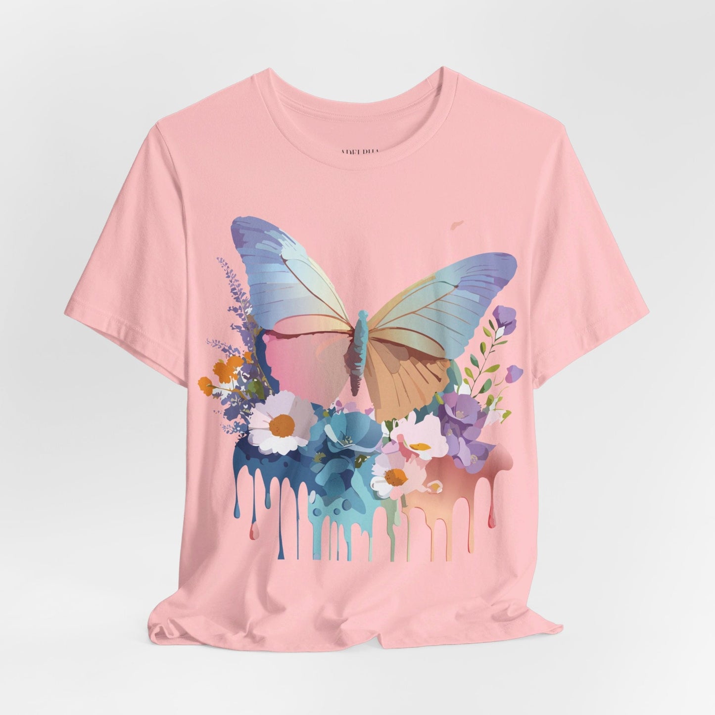 Butterfly Graphic Tee Unisex Vintage Inspired Art Design by Adelpha