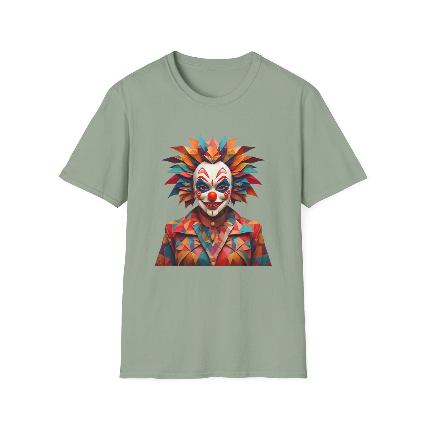 Clown Shirt, T Shirt with Clown, Funny Man Shirt, Tee Shirt with Funny Man, Circus Shirt, Shirt with Circus, Scary Man Shirt, Shirt with Scary Man
