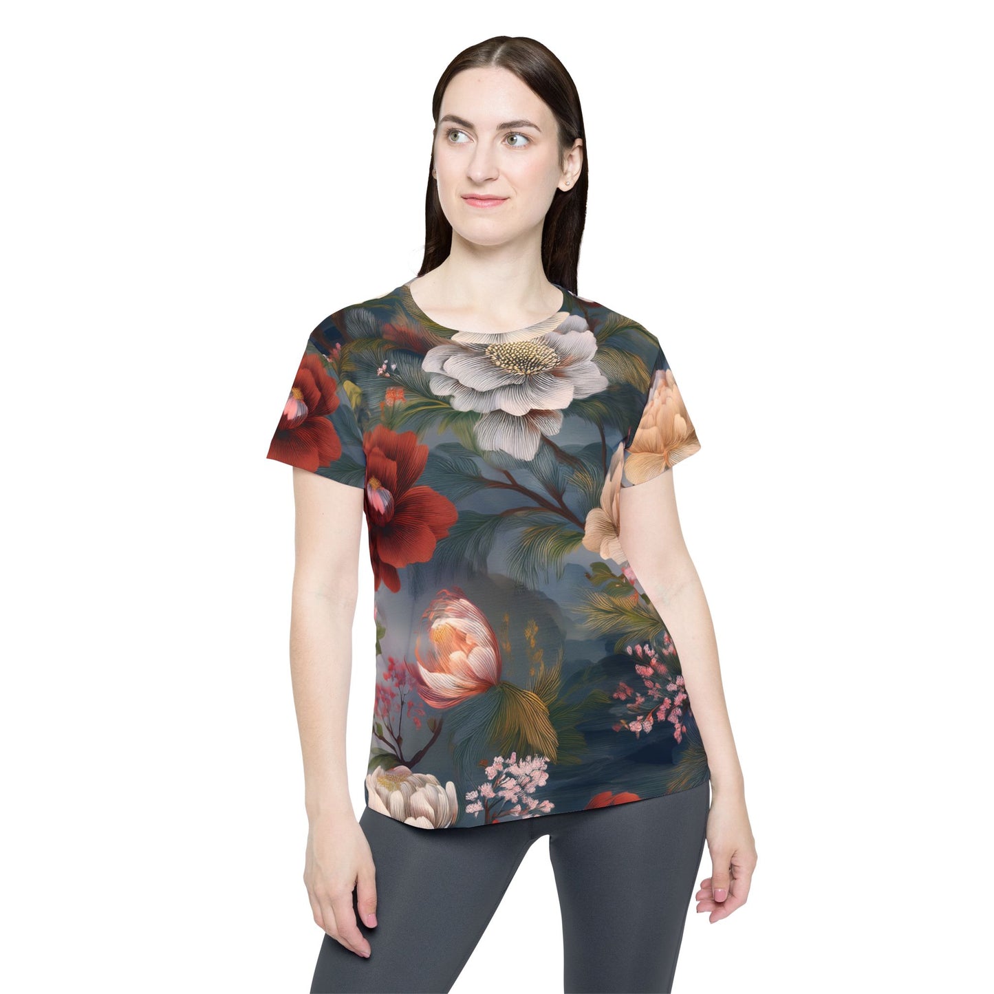 Floral Print Shirt, Shirt with Flowers