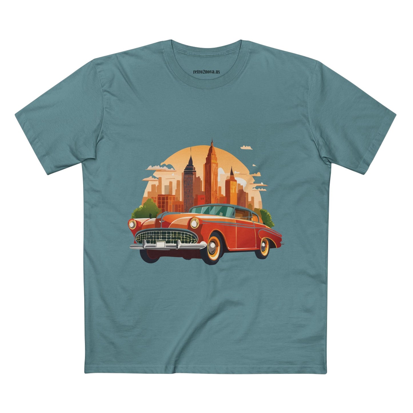 Retro Car Shirts Vintage Car Shirts RC1 Unisex Premium Cotton Tee With Original Art Design
