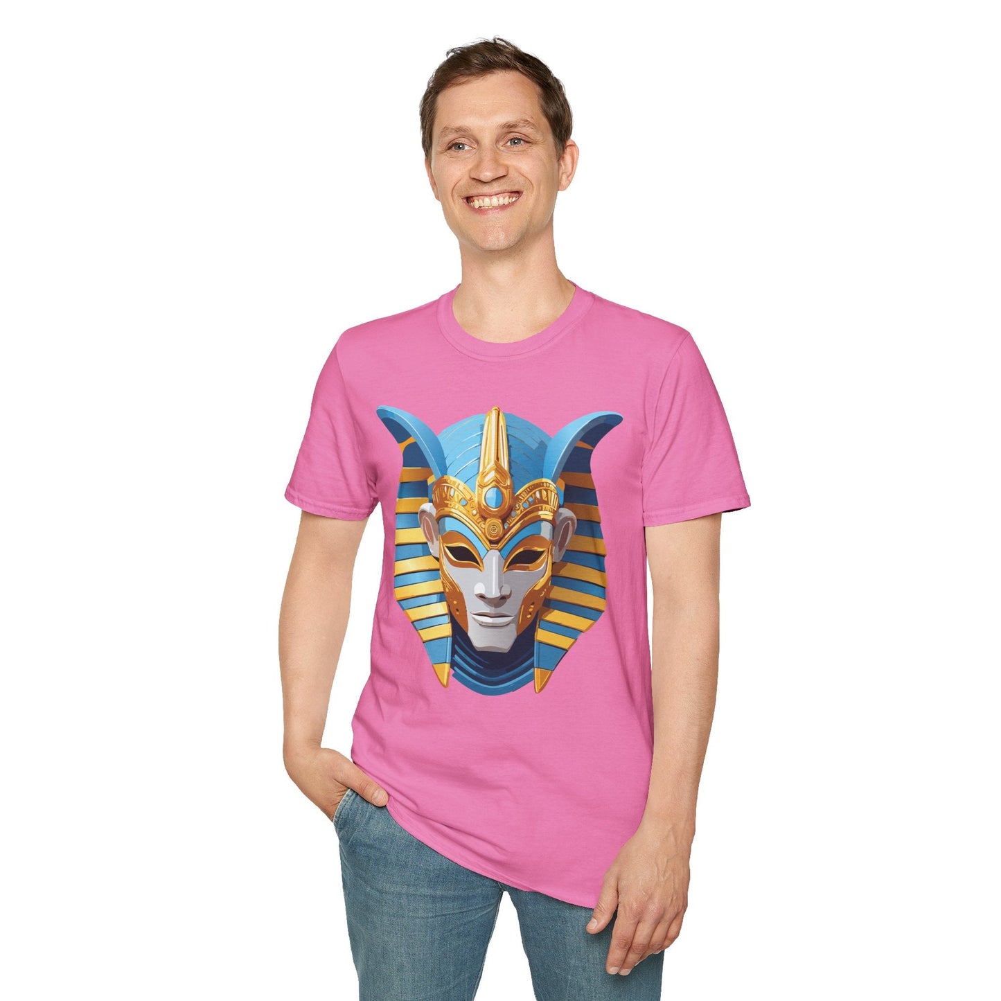 Mask Graphic Unisex Cotton Masquerade Design Artwork Tee 21