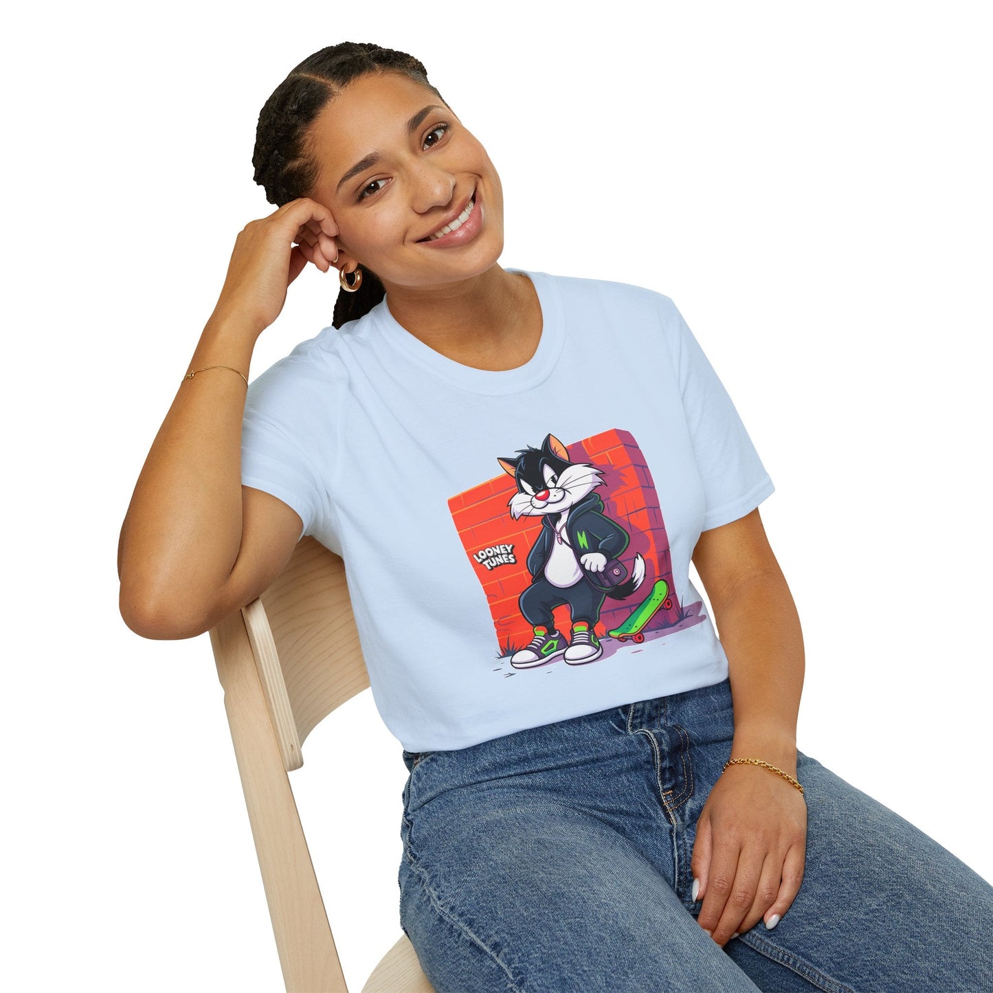 Cartoon T Shirt With Animation Design Unisex Softstyle Graphic Tee Funny Animals
