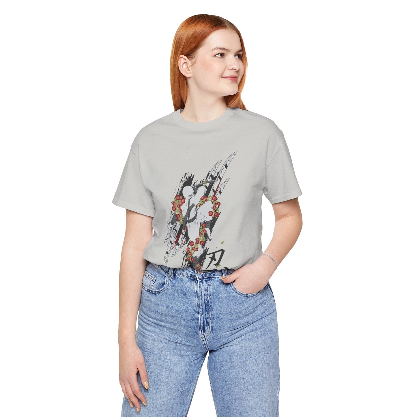 Ninja Samurai Artwork Graphic Unisex Cotton T-Shirt r5