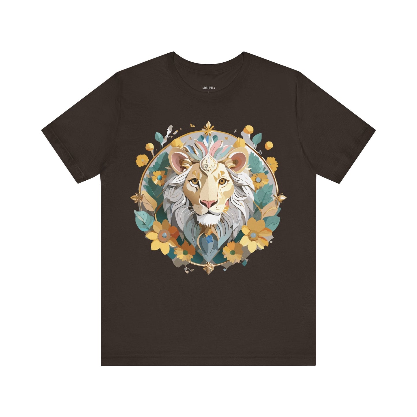 Medallion Graphic Unisex 100 Cotton Vintage Animal Medal Artwork Tee 58