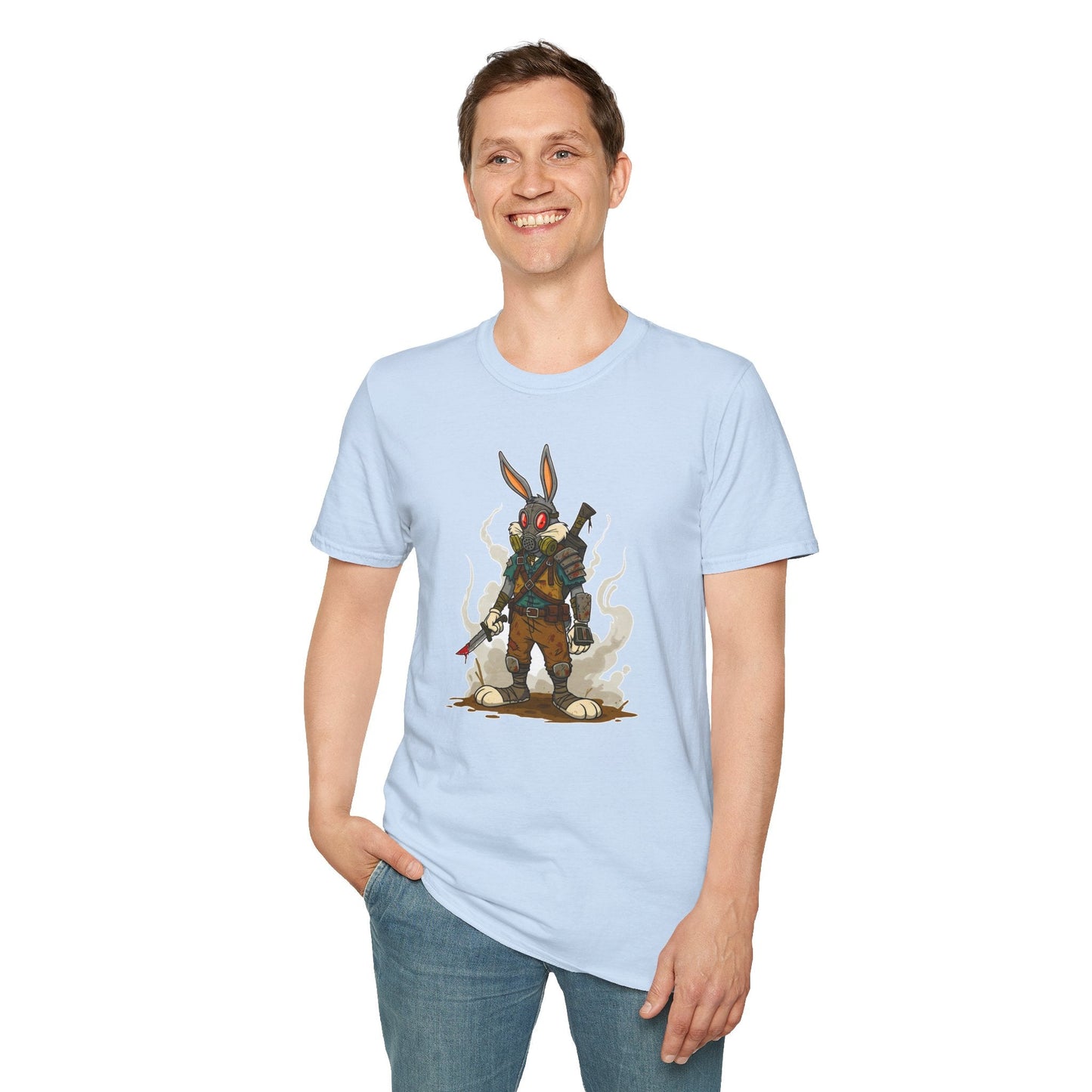 Bugs Bunny T Shirt Unisex Softstyle Cotton Tee With Cartoon Animation Design Artwork
