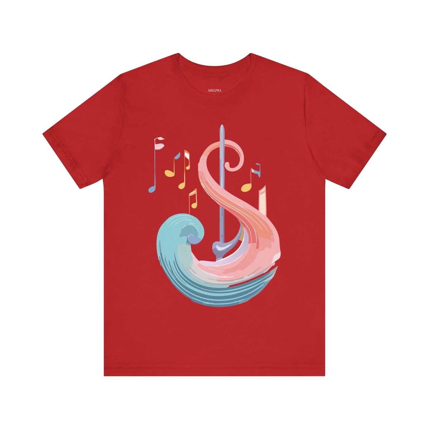 Music T Shirt Graphic Tee Unisex Short Sleeve Adelpha Vintage Inspired Artwork Art Design