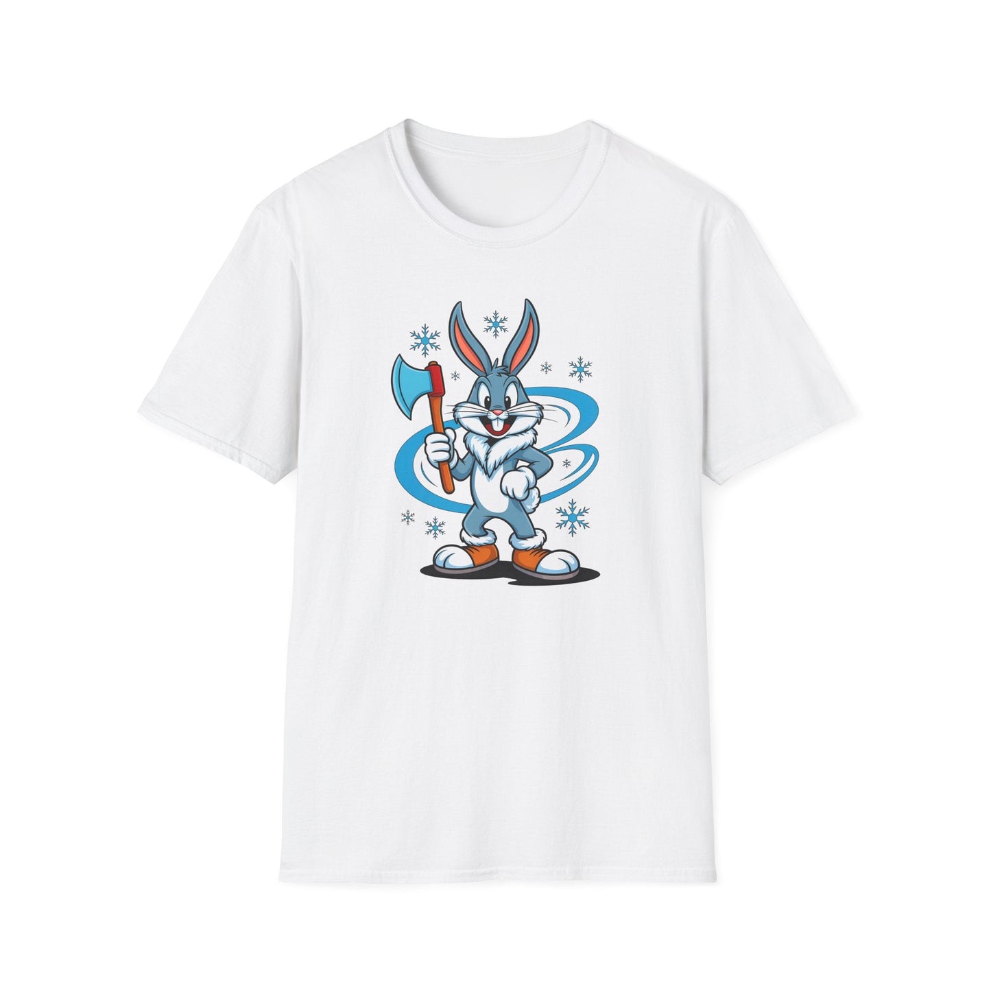 Bugs Bunny T Shirt Cartoon Print Unisex Softstyle Tee Gildan 64000 100 Percent Cotton
