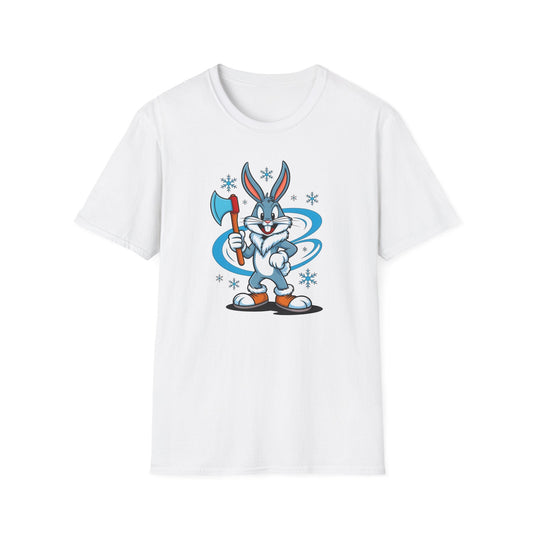 Cartoon Bunny Graphic Unisex Cotton Animal Animation Artwork Design Tee 26
