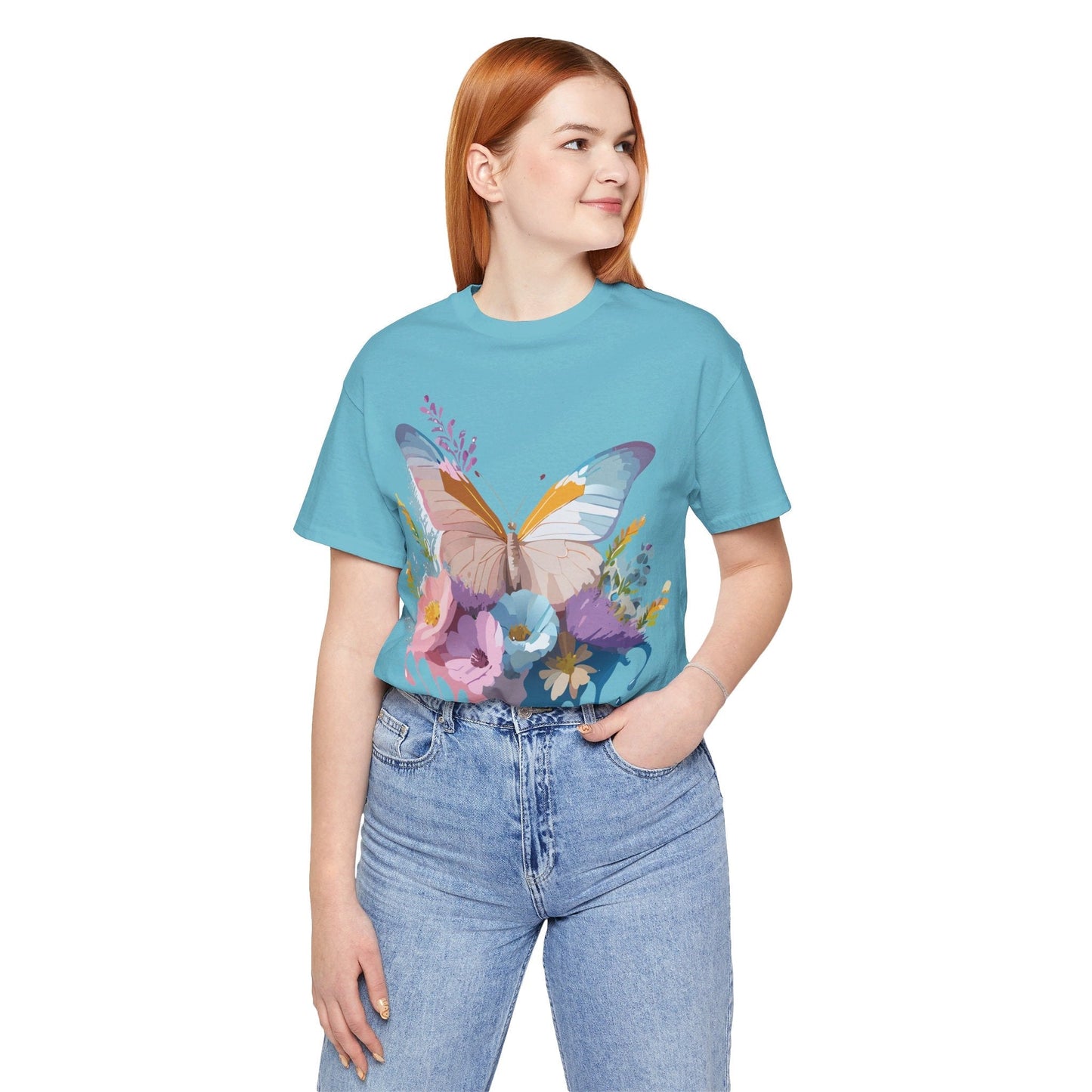 Butterfly Graphic Tee Unisex Short Sleeve Adelpha Artwork Vintage Inspired