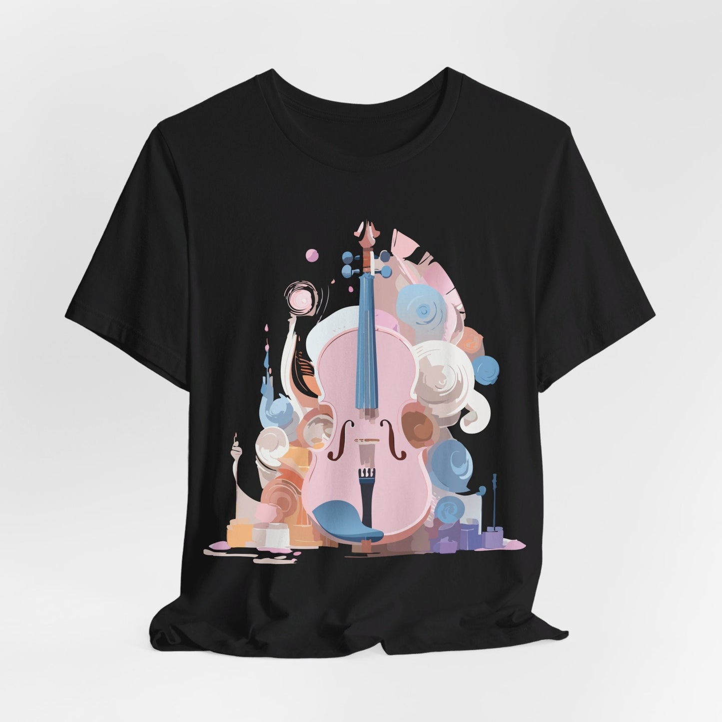Music T Shirt Unisex Graphic Tee Vintage Inspired Artwork By Adelpha Short Sleeve