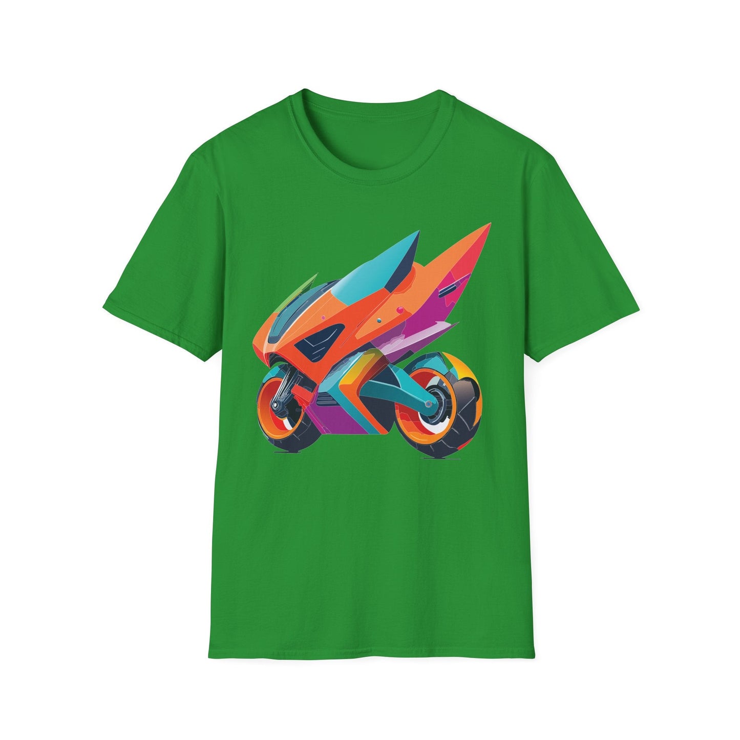 Unisex Bike T Shirt Moto Shirt Motorcycle MTB T Shirt 100 Percent Cotton Softstyle