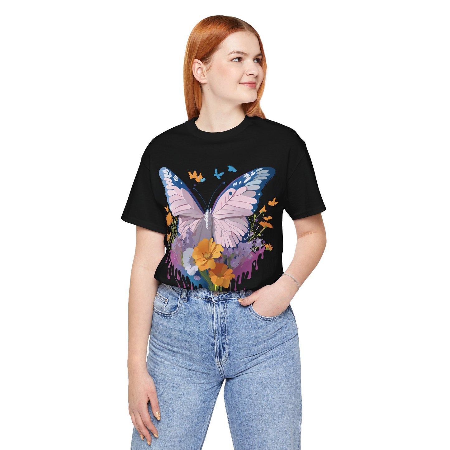 Butterfly Graphic Tee Unisex Jersey Short Sleeve Adelpha Art Design