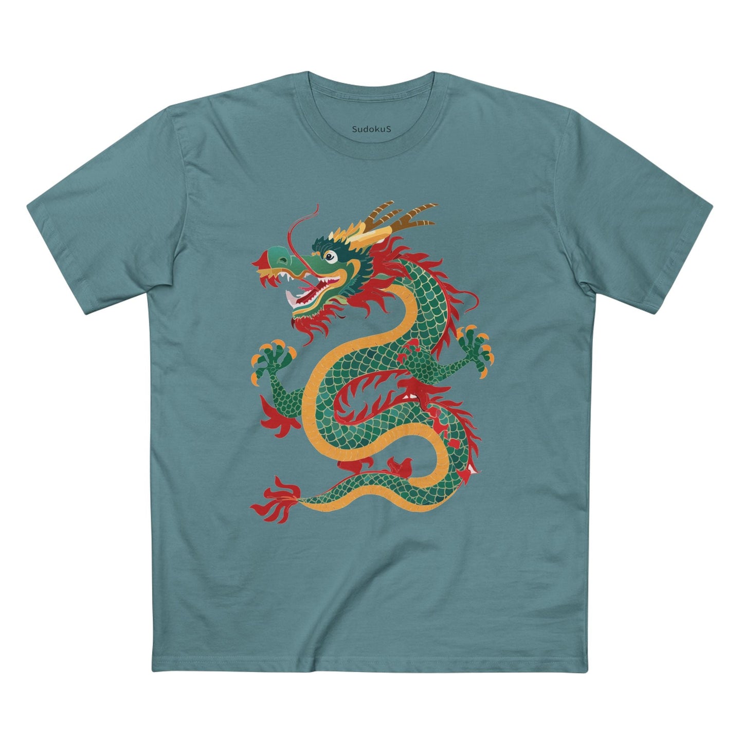 Dragon Graphic Unisex 100 Cotton Staple Tee 13