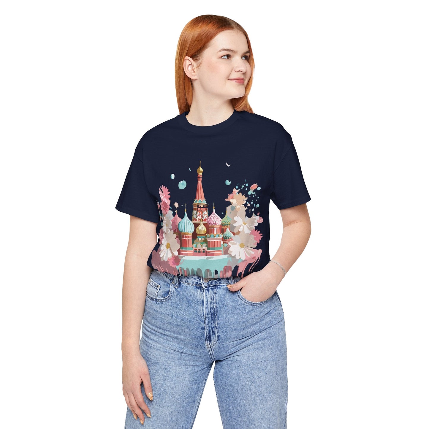 Unisex Moscow Tourist Shirt Graphic Tee by Adelpha Vintage Inspired Art Design Premium Quality