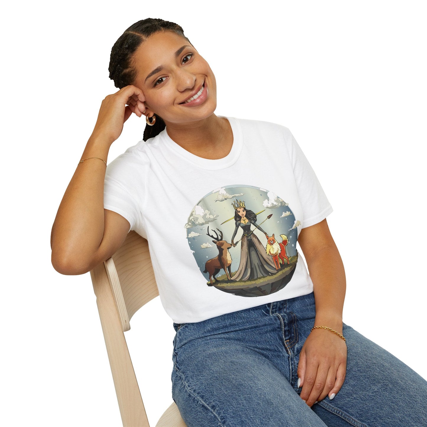 Womens Graphic T Shirt Art Design Tee Softstyle Gildan 64000 Cotton Comfort Fit Casual Wear
