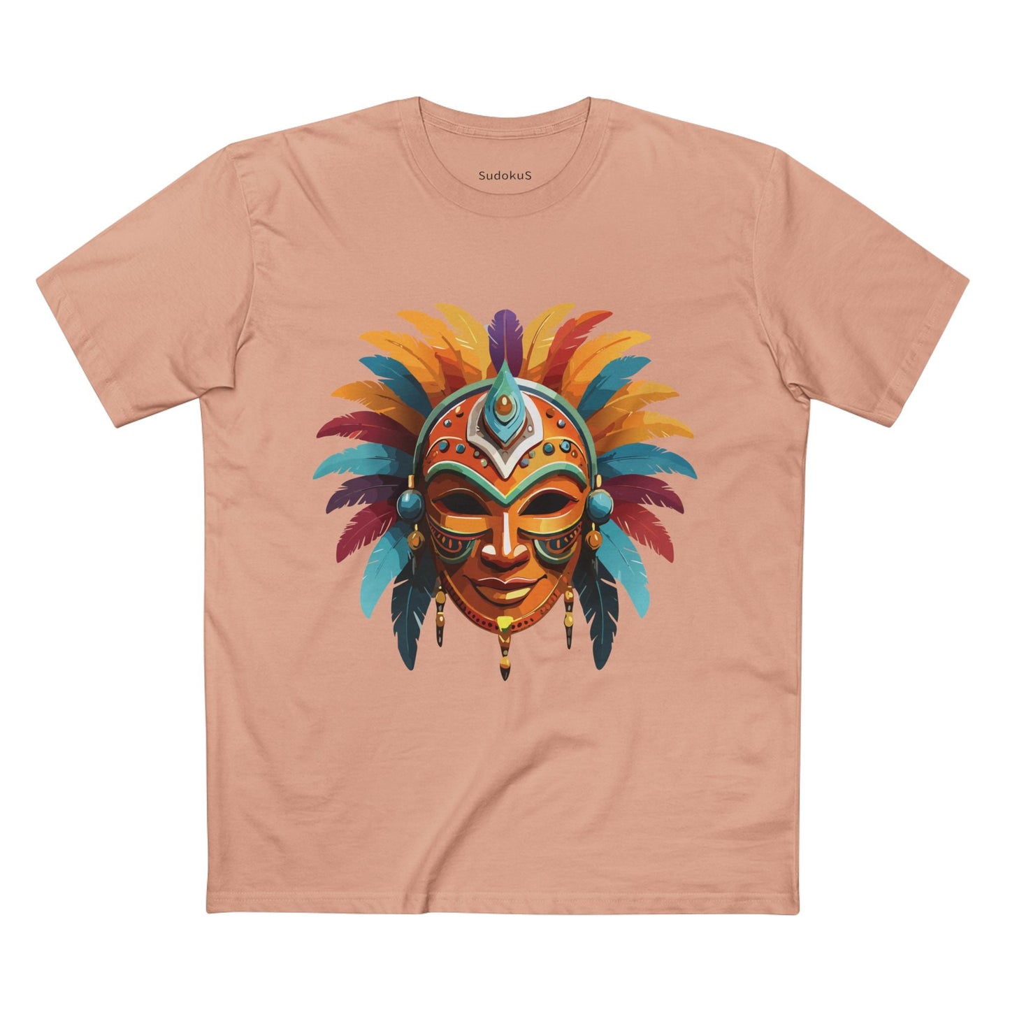 Mask Graphic Unisex 100 Cotton Staple Tee 4