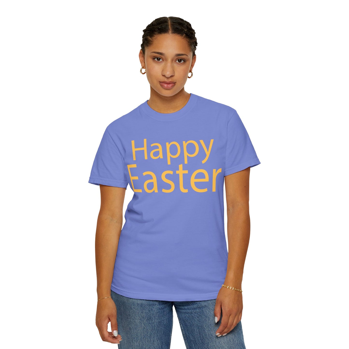 Happy Easter T-Shirt, Tee Shirt with Easter Signature, T Shirt with Easter Prints, Tee Shirt with Easter Design