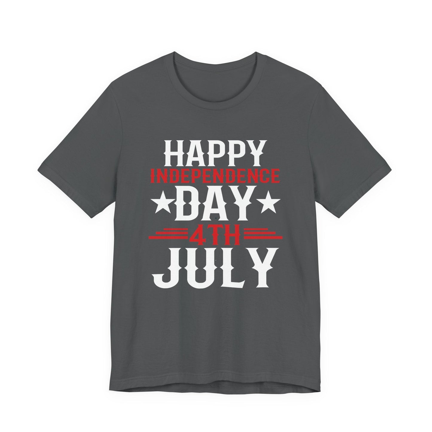 Happy Independence Day Graphic Unisex Cotton T-Shirt 016