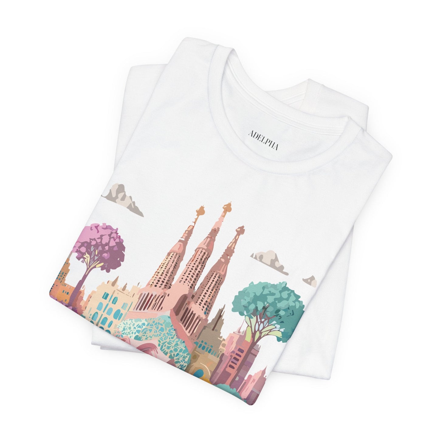 Unisex Graphic Tee With Original Vintage Inspired Artwork By Adelpha Barcelona Style