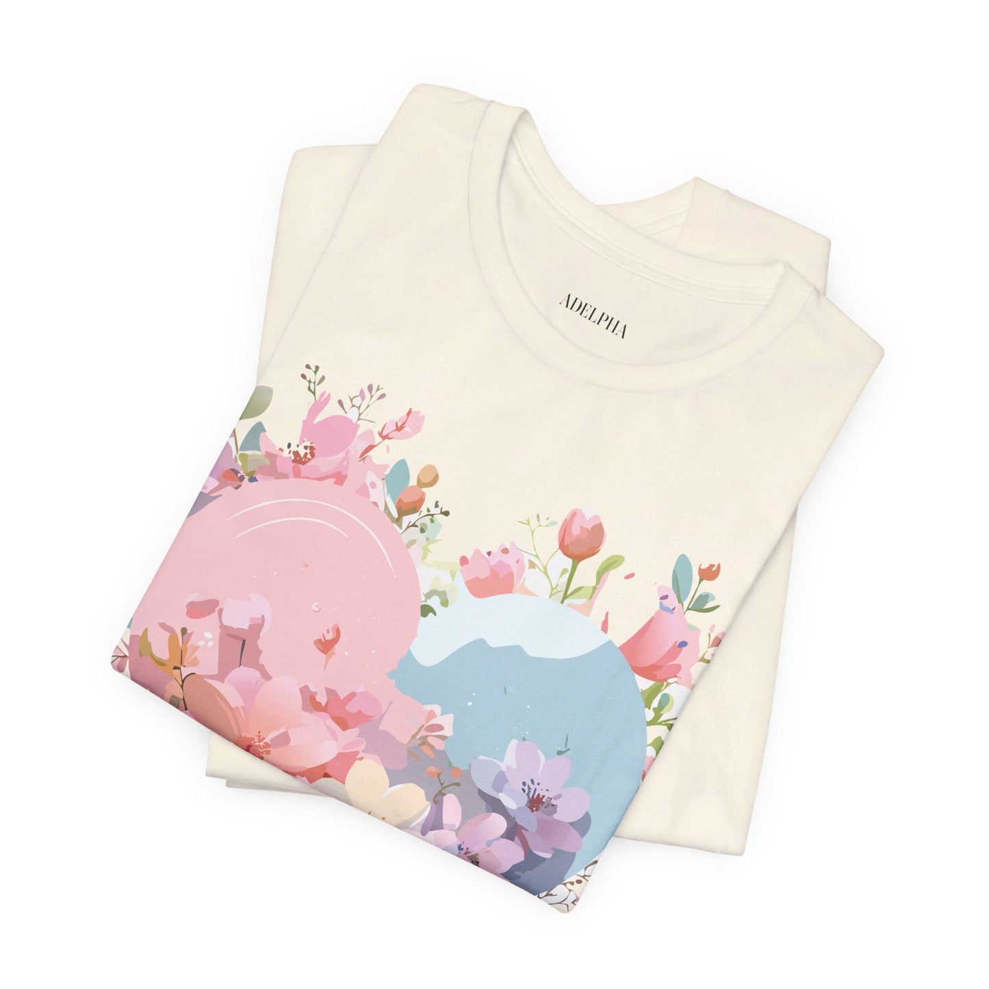 Valentine Day Graphic Unisex 100 Cotton Vintage Artwork with Love and Flower Design Tee 31