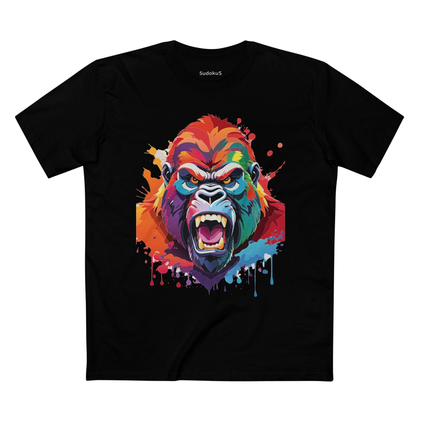 Gorilla Graphic Unisex 100 Cotton Staple Tee with Animal Design Artwork 7