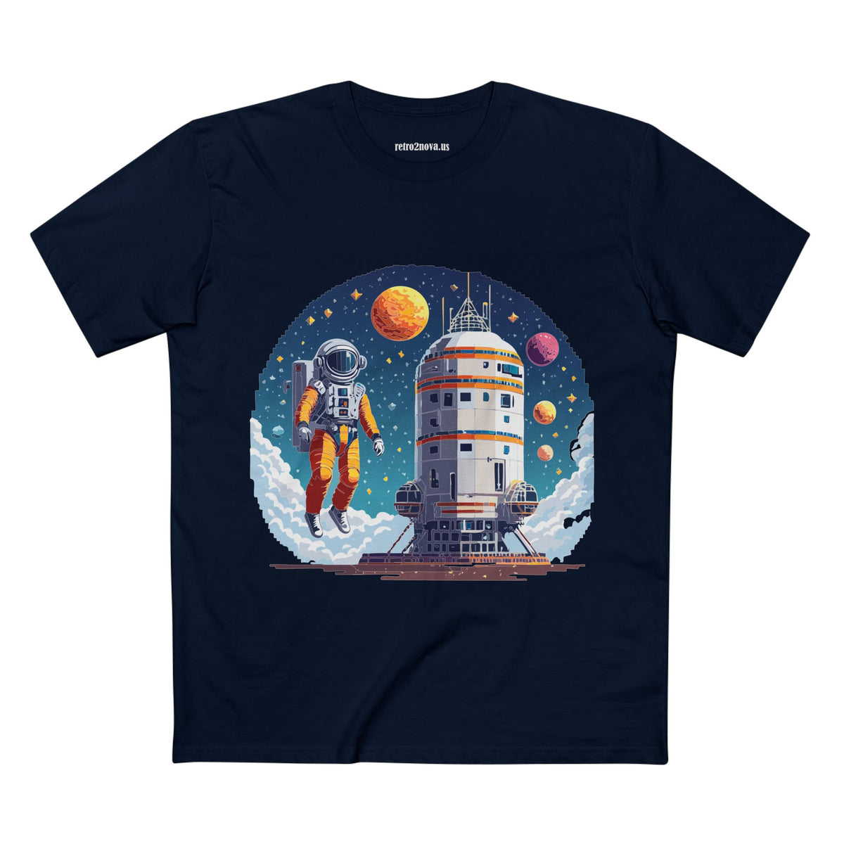 Cosmos Astronaut Graphic Tee Staple Unisex 100 Cotton Tee Shirt - CS-33
