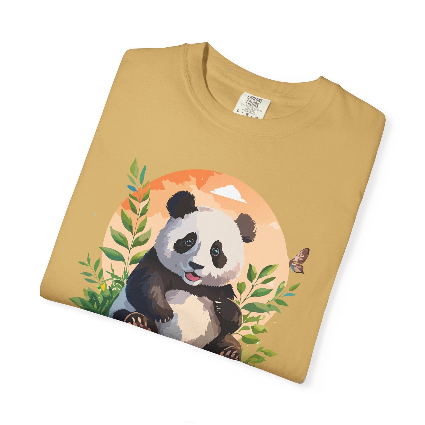 Panda Portrait Graphic T-Shirt Unisex Cotton Floral Animal Art Tee pp4