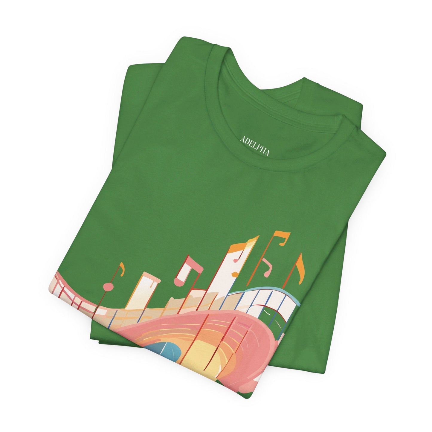 Music Graphic Unisex 100 Cotton Vintage Art with Musical Elements Tee 22