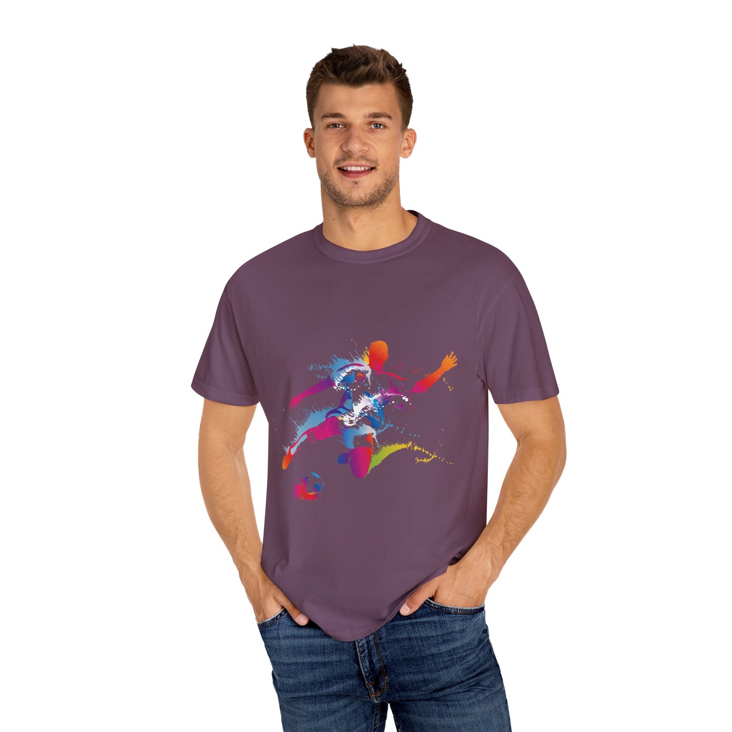 Unisex T-shirt with sports art design