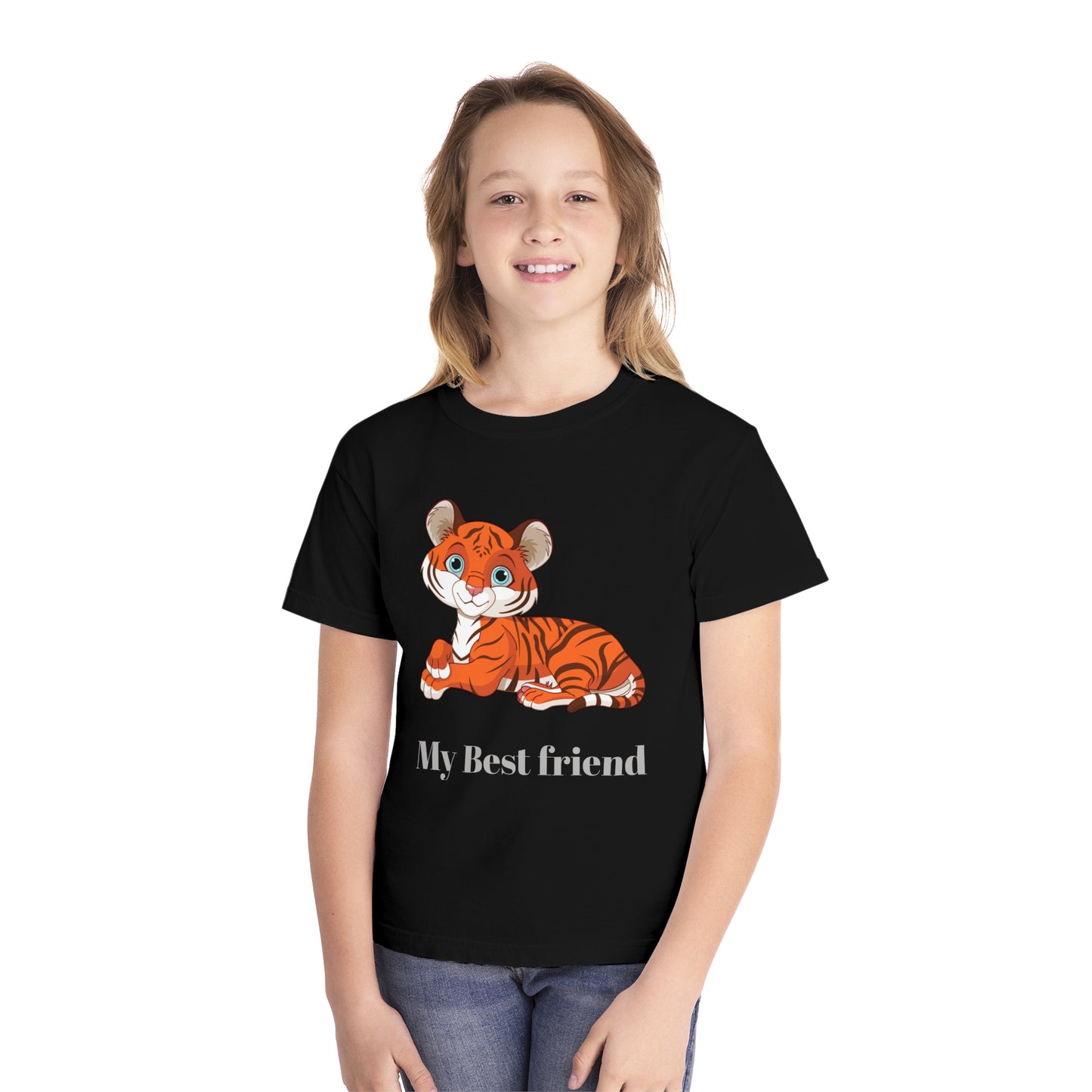 Youth Tee Shirt with Baby Tiger