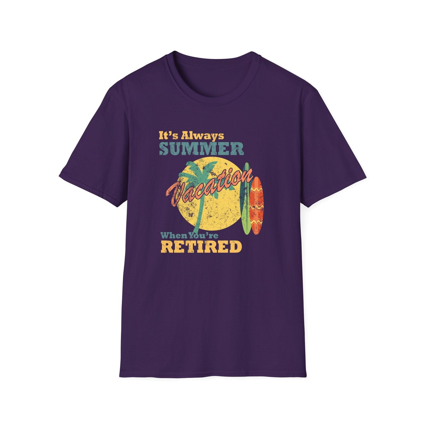 Summer Unisex T Shirt With Art Design Gildan Softstyle 64000 100 Percent Cotton Tee