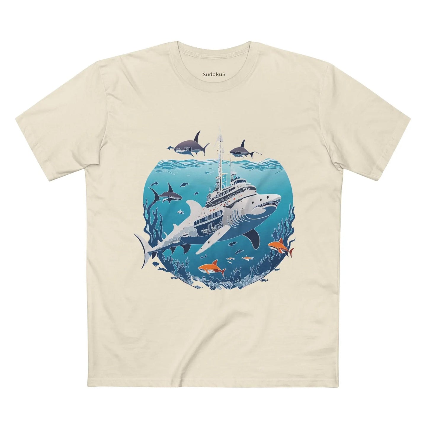 Ocean Coast Graphic Unisex 100 Cotton Staple Tee 8