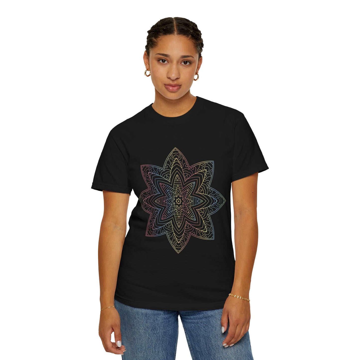 Unisex-T-Shirt mit abstraktem Print