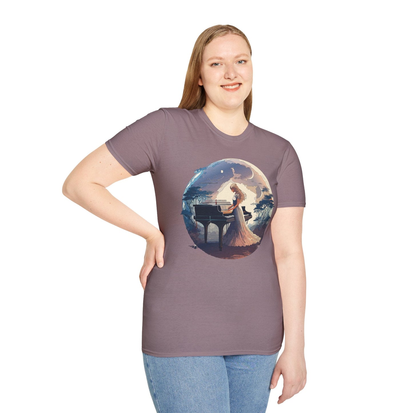 Womens Graphic T Shirts Art Design Shirt Unisex Softstyle Gildan 64000 Short Sleeve