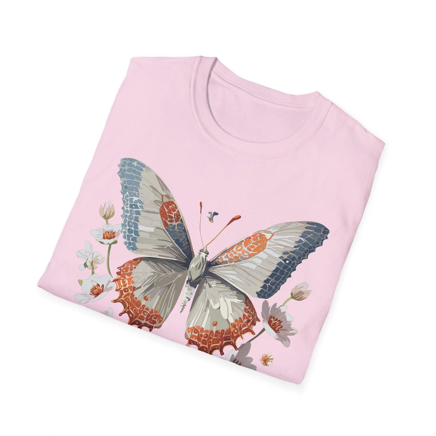 Butterfly Shirt Unisex Short Sleeve Cotton Tee Monarch Design For Men Women Comfort