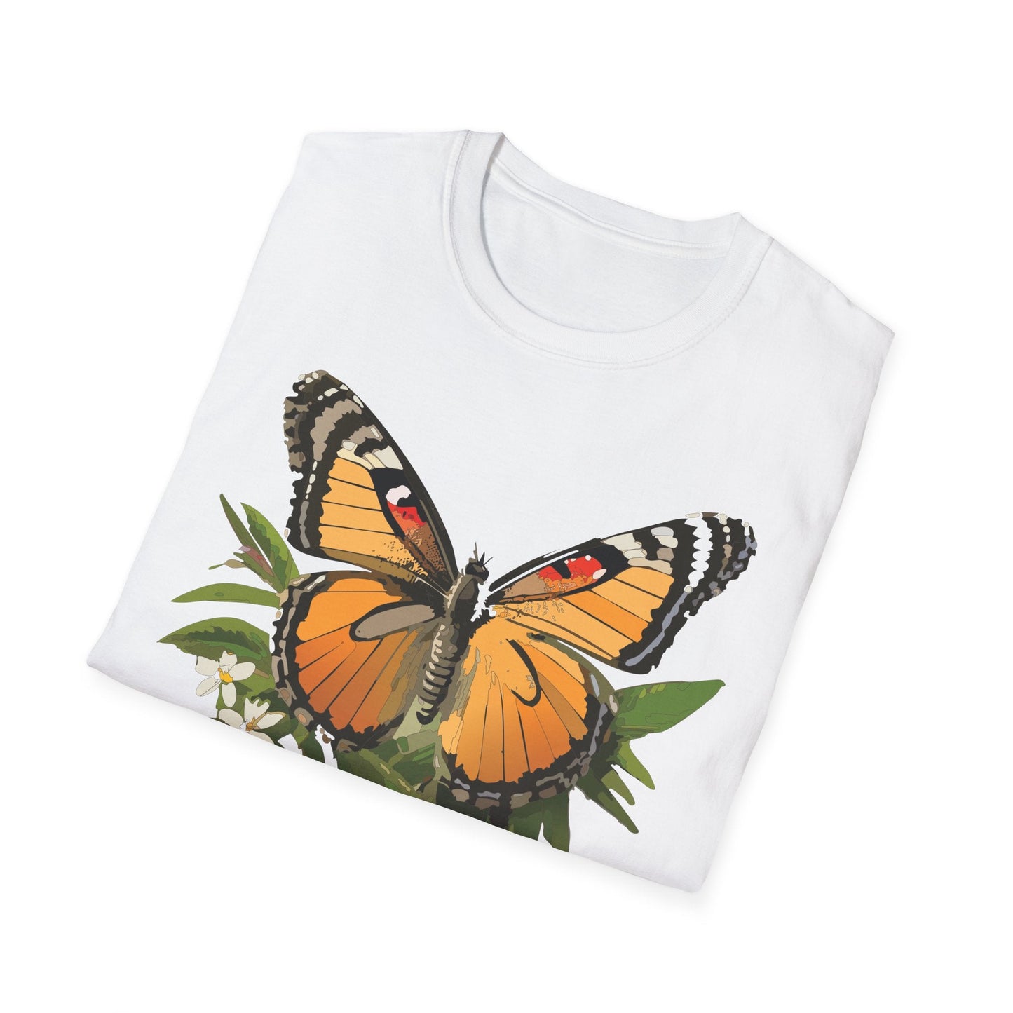 Monarch Butterfly Shirt Unisex Softstyle Tee 100 Percent Ring Spun Cotton Gildan 64000