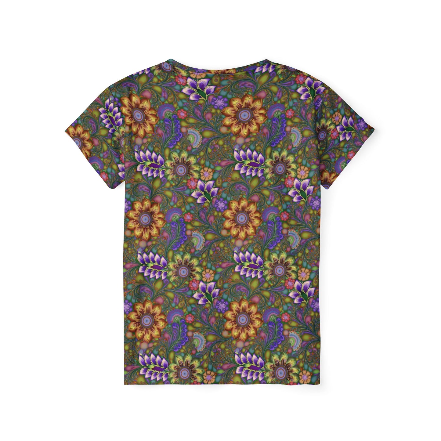 Women Poly T-Shirt with Floral Print