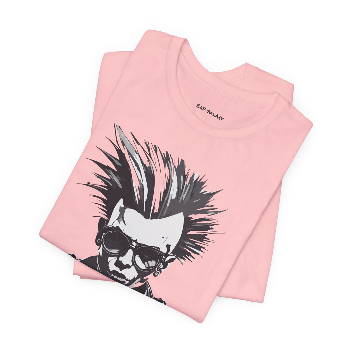 Punk Rock Graphic Unisex Cotton Bella+Canvas Tee with Art Design b36