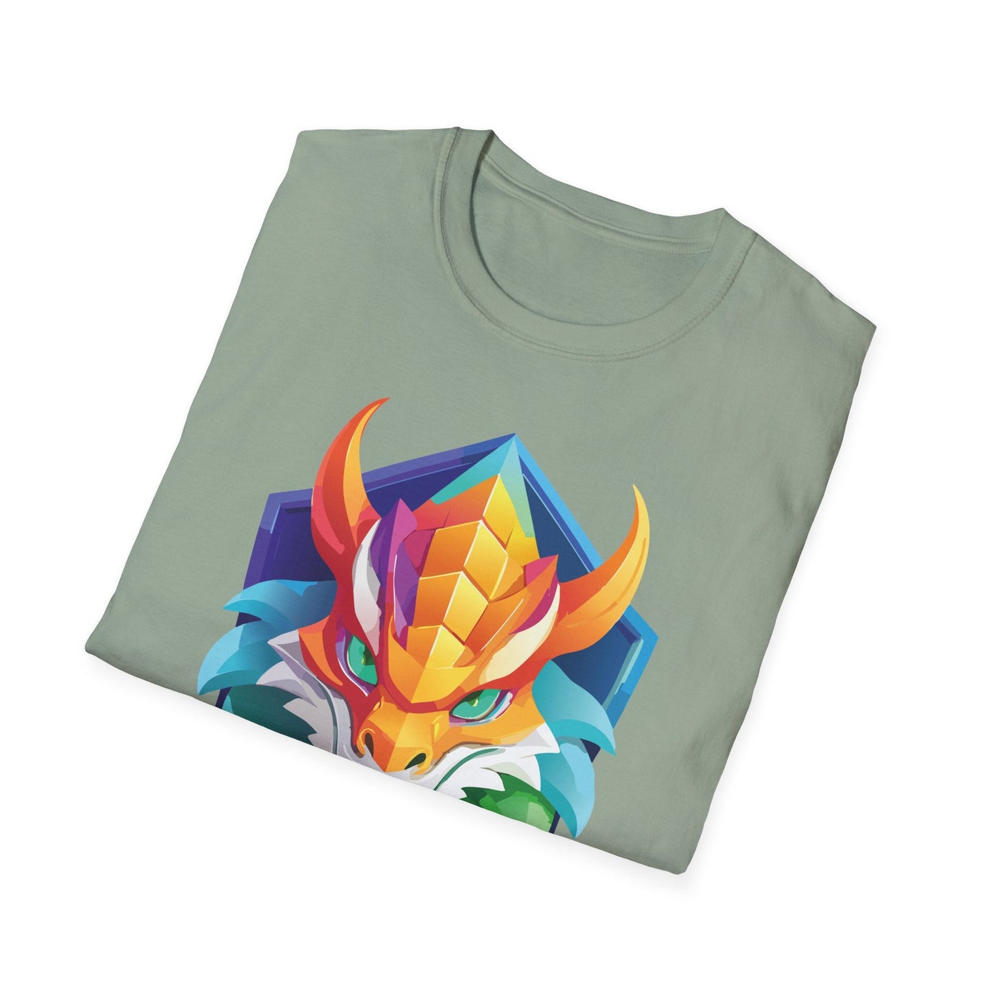 Unisex Dragon T Shirt Softstyle 64000 100 Percent Ring Spun Cotton Comfortable Tee