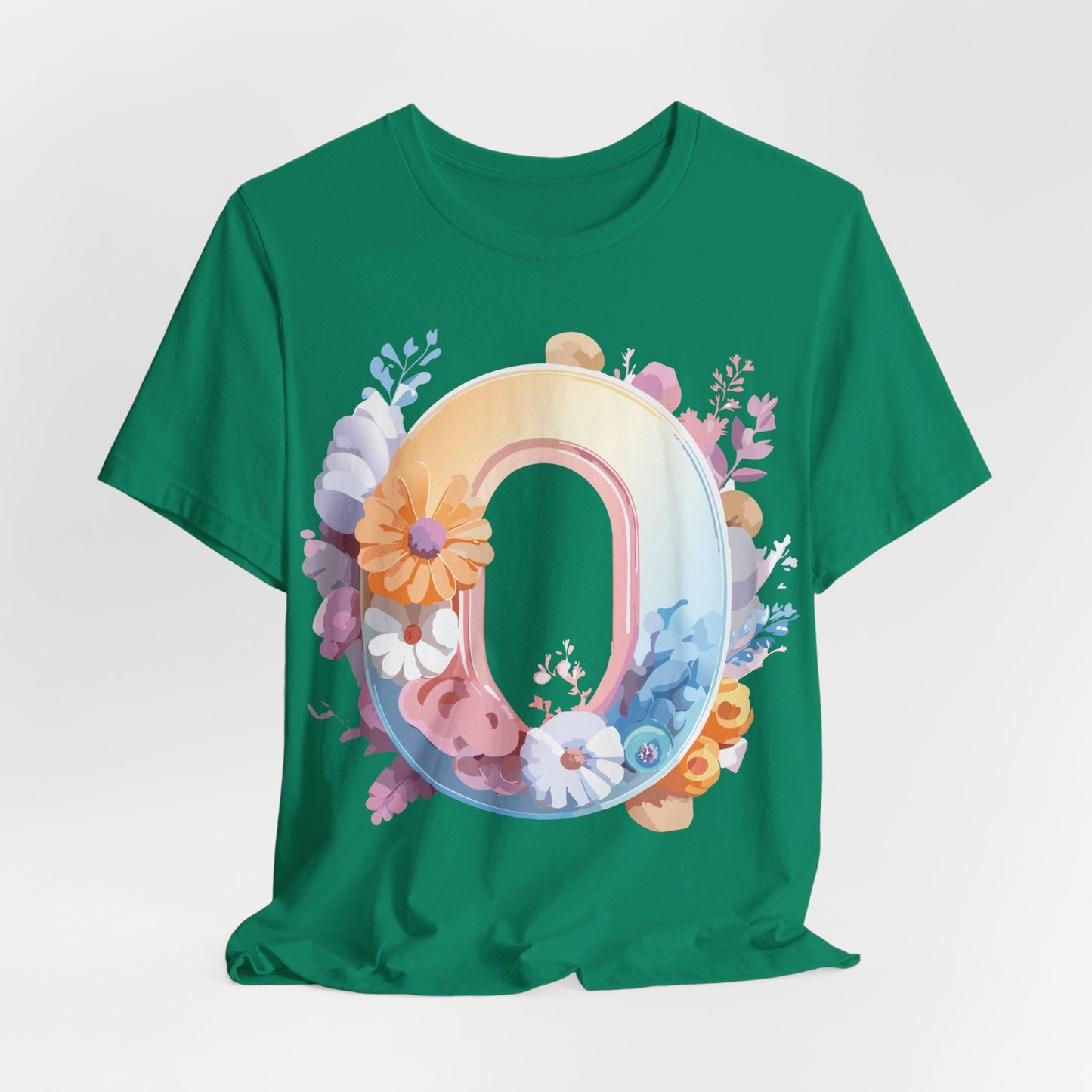 Letter O Shirt Unisex Graphic Tee Vintage Inspired Artwork By Adelpha Premium Short Sleeve