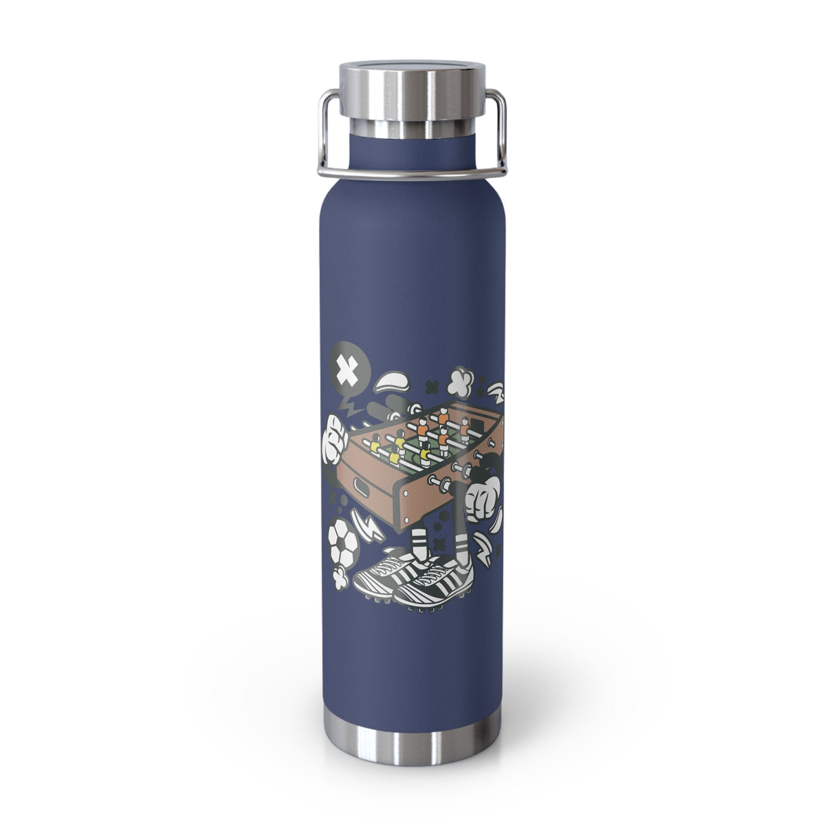 22oz Copper Insulated Water Bottle with Cartoon Design - CV25