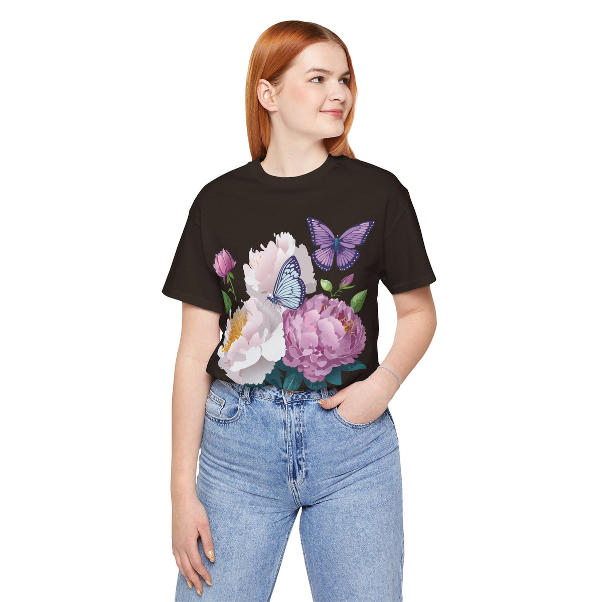 Floral Graphic Tee Shirt - Bella+Canvas Unisex 100 Cotton 34